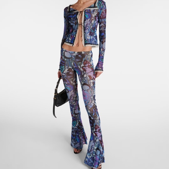 NWT JEAN PAUL GAULTIERPapillon jersey flared pants